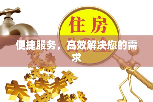 抚宁便捷服务，高效解决您的需求