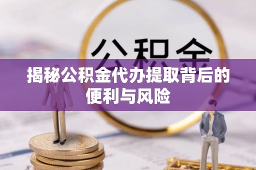 抚宁揭秘公积金代办提取背后的便利与风险