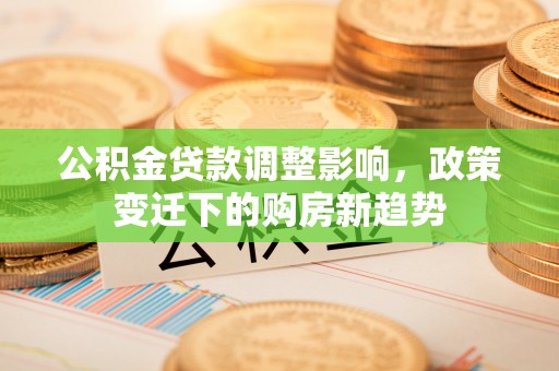 抚宁公积金贷款调整影响，政策变迁下的购房新趋势