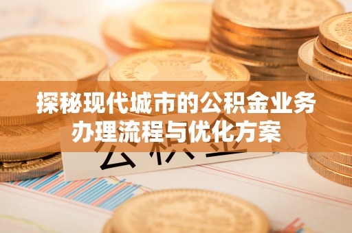 抚宁探秘现代城市的公积金业务办理流程与优化方案